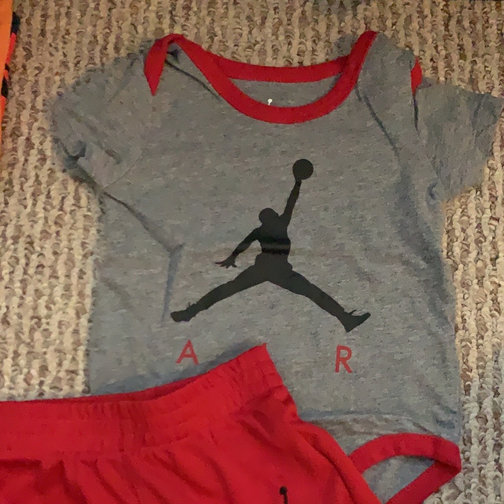 Jordan onsie with matching shorts